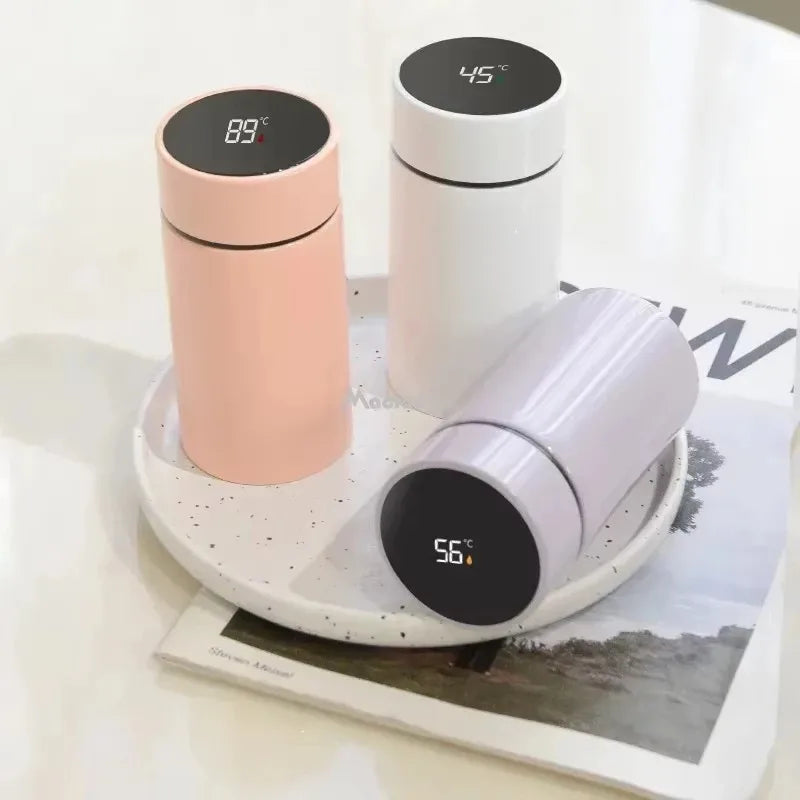 Custom Name 200ML Smart Display Thermos Cup 304 Stainless Steel Mini Pocket Size Portable Thermal Mug for Student School Outdoor