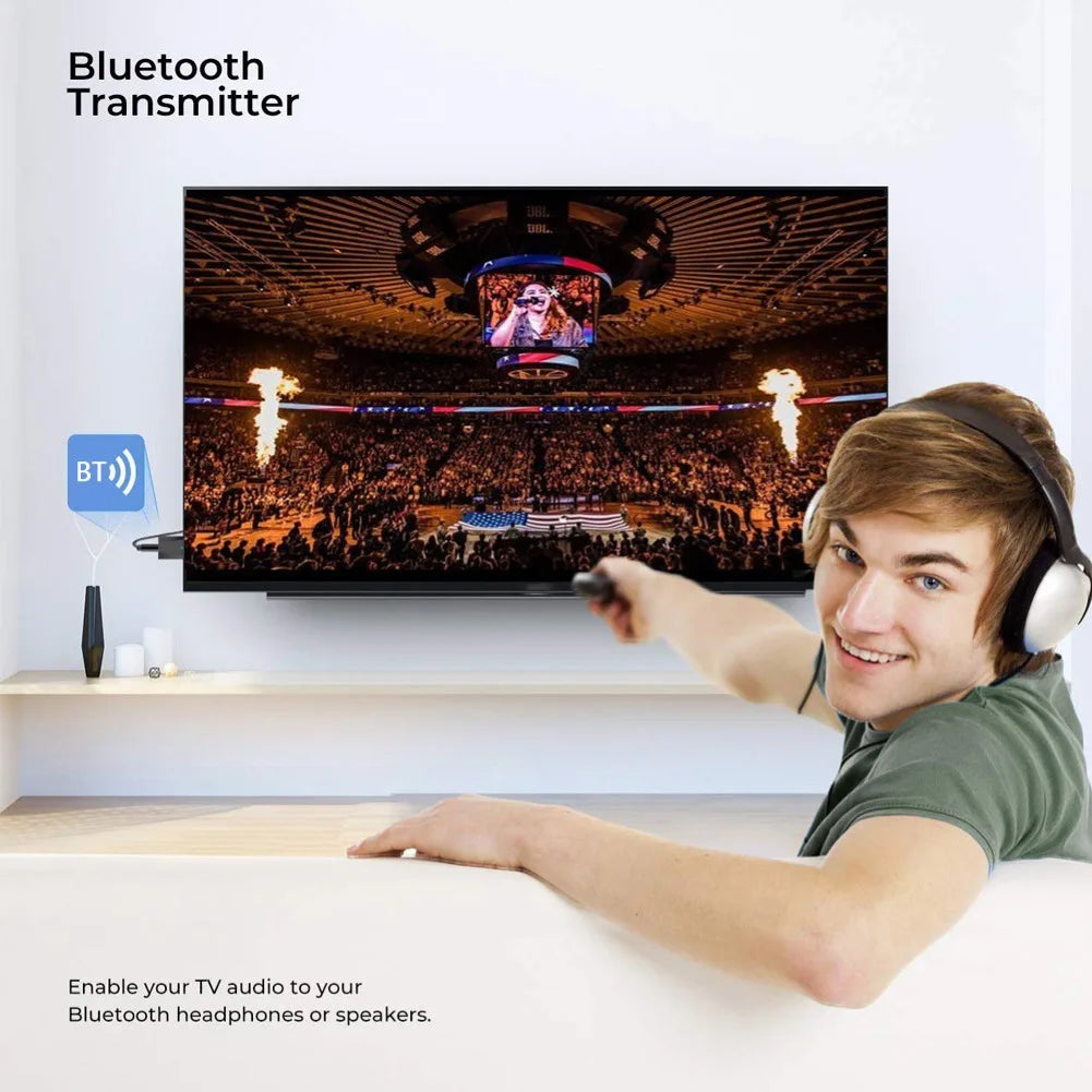 Bluetooth-compatible 5.0 Audio Receiver Dual Output AUX USB Stereo Car Hands-free Call Built-in Microphone Mic Wireless Adapter