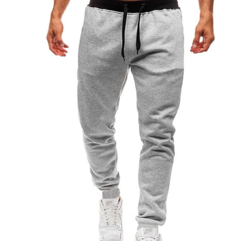 Sports Pants, Spring and Autumn Jogging Pants, Jogging Pants, Casual Sports, Men's Fitness, 3-color Black Belt Jogging Pants