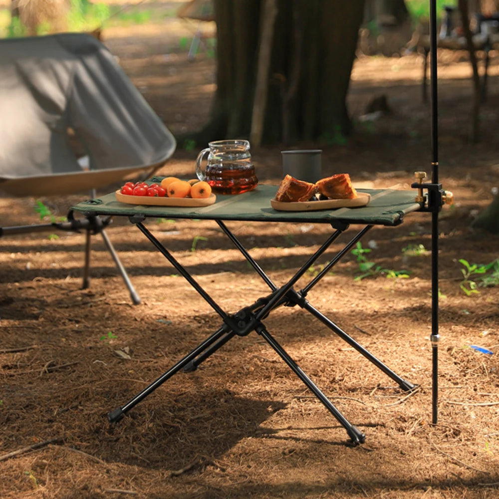 Folding Camping Table, Lightweight Oxford Desktop Collapsible Backpacking Tables for Camping, Hiking, Picnic