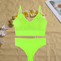 Women's Seamless  Underwear Set Bra And Thongs LingerieLow Waist Panties Pushup Bralette Sexy Female Woman Clothes Below