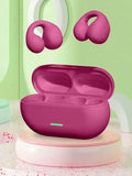 Bluetooth 5.3 Wireless Bone Conduction Headphones Clip Ear Music Noise Canceling Headset HD Call Sports Gaming Earphone