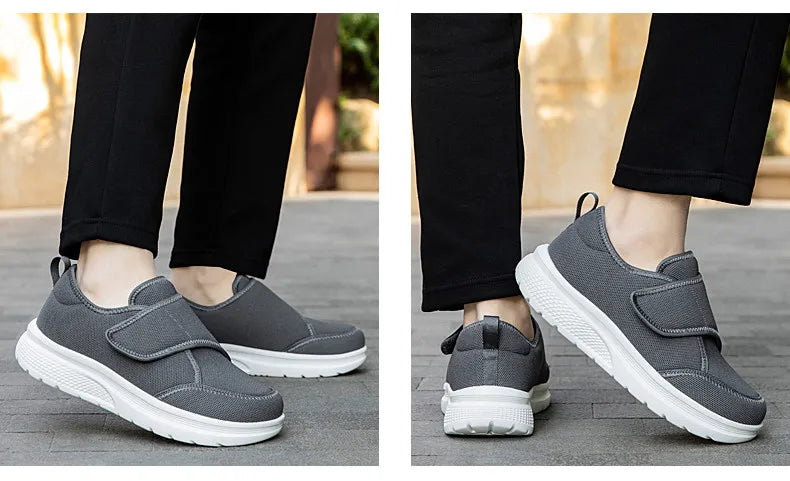 New Wide Toe Men's Barefoot Shoes Orthopedics Wide Feet Swollen Shoes Comfortable Diabetic Shoe Walking Shoes Men's Shoes