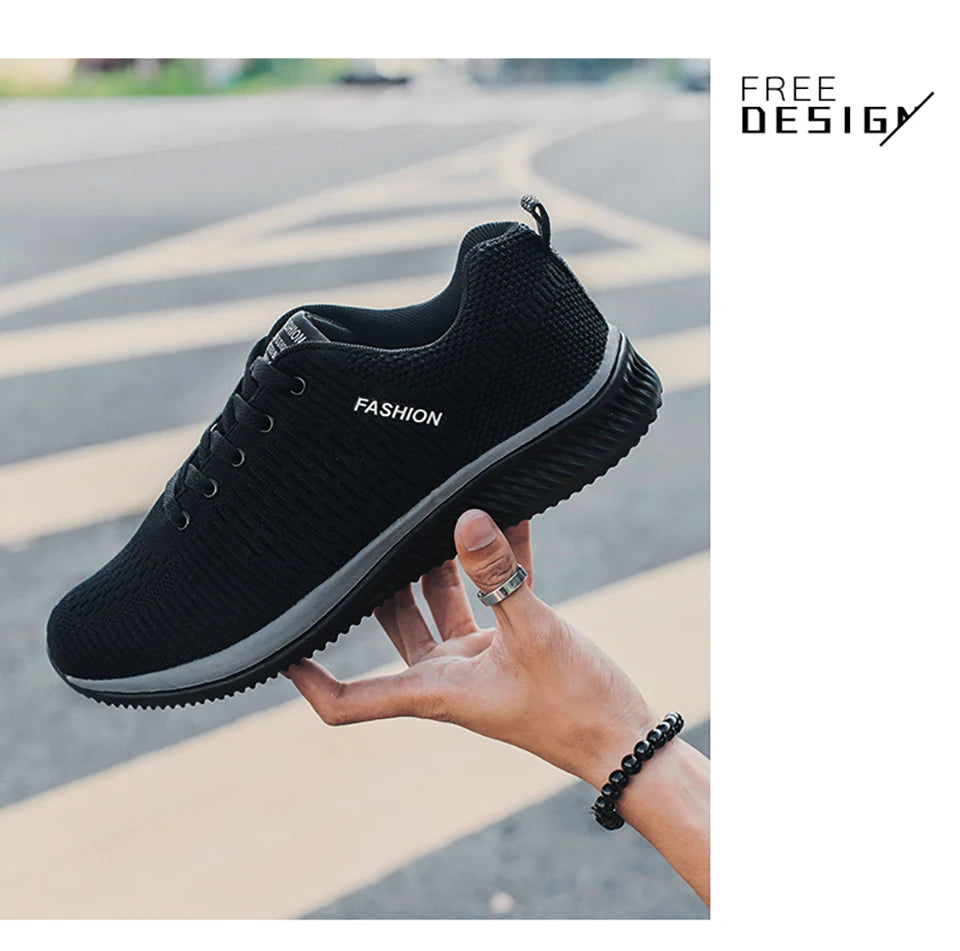 Men Running Spring Autumn Walking Loafers Fashion Casual Sports Shoes Breathable Light Men's Outdoor Shoes Plus Size38-48