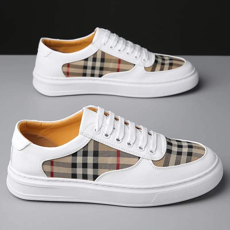 Men's White Shoes, Couple Casual Skate Shoes, Comfortable Sports Shoes, Light Walking Women's Tennis Shoes for 2025