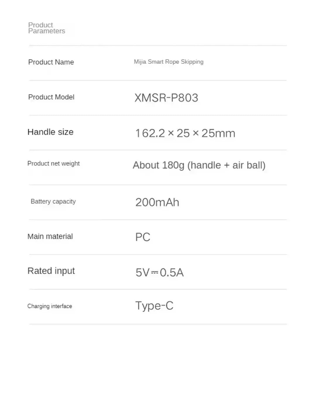 Original Mijia Smart Skipping Jump Rope XMSR-P803 Counter With Fit App Adjustable Calorie Calculation Sport Fitness Professional