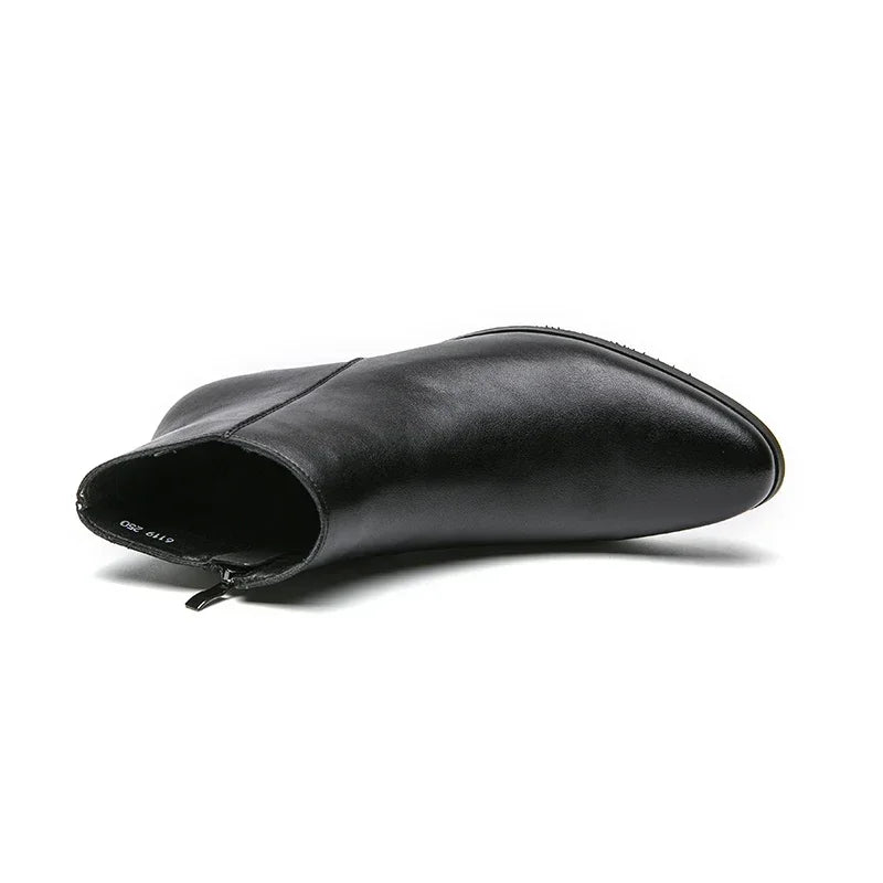 Men's Shoes Chelsea Boots Causal Business Retro Ankle Boots Man Walking Shoes Pu Leather Shoes Waterproof Classic Loafers Men