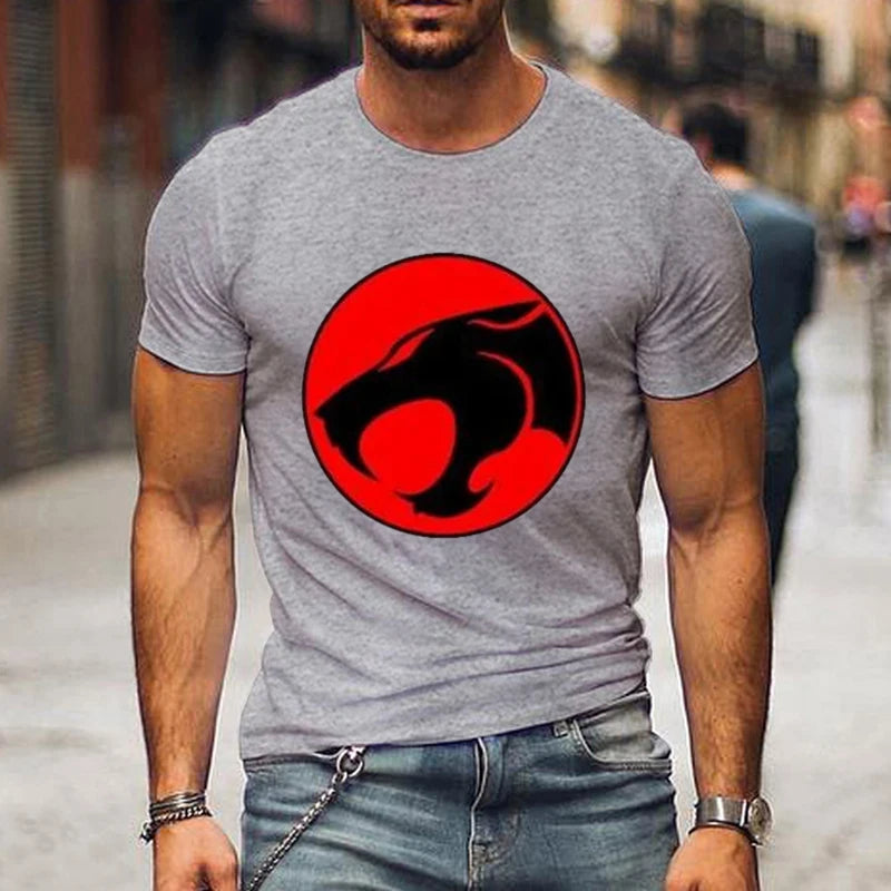 New Cartoon Anime Thundercats T Shirts Men and Woman Fashion T-shirt Streetwear Oversized Harajuku Tops Tees Clothing