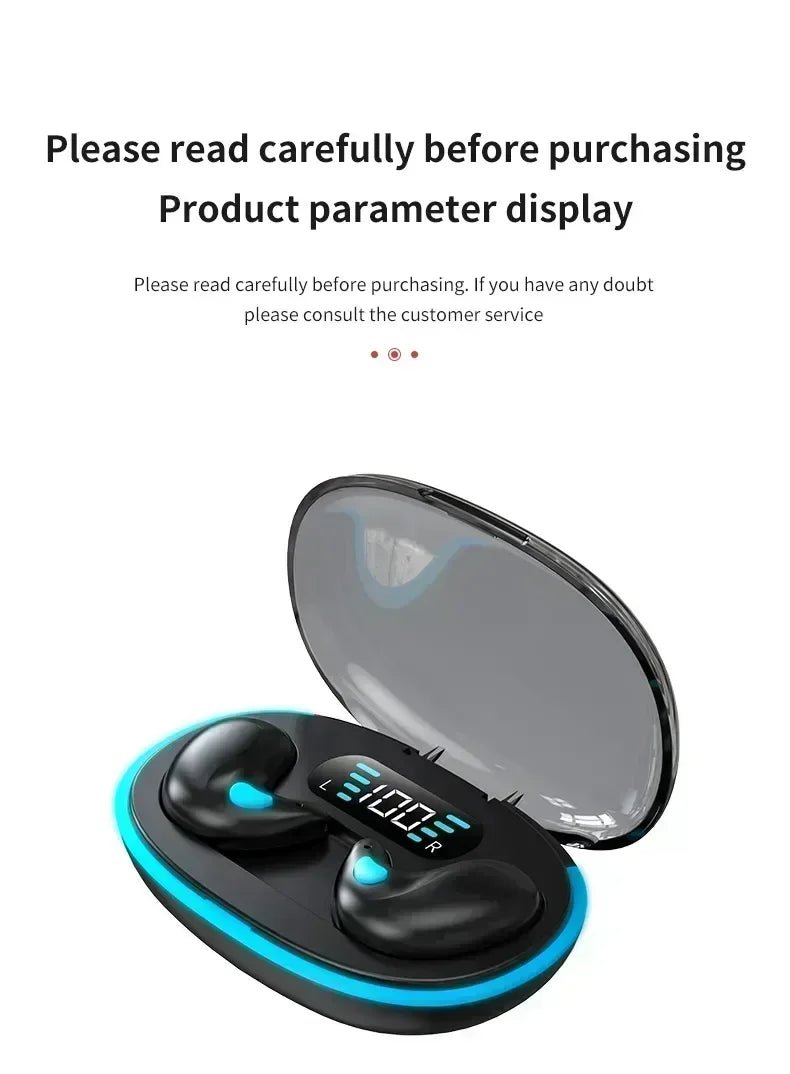 Bluetooth Wireless Headphones Earbuds Ear Hooks Bluetooth Earphones Bass Noise Reduction Earbuds HiFi Stereo Headsets