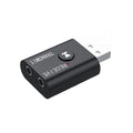 Wireless Bluetooth-Compatible 5.0 2-in-1 USB Audio Receiver Transmitter Double 3.5mm Jack Audio Dongle Adapter for Car Laptop TV