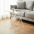 1pc Acrylic Folding Lightweight Table  Foldable Small Coffee Table Tatami Window Low Table Balcony Table Collapsible  Mini Desk