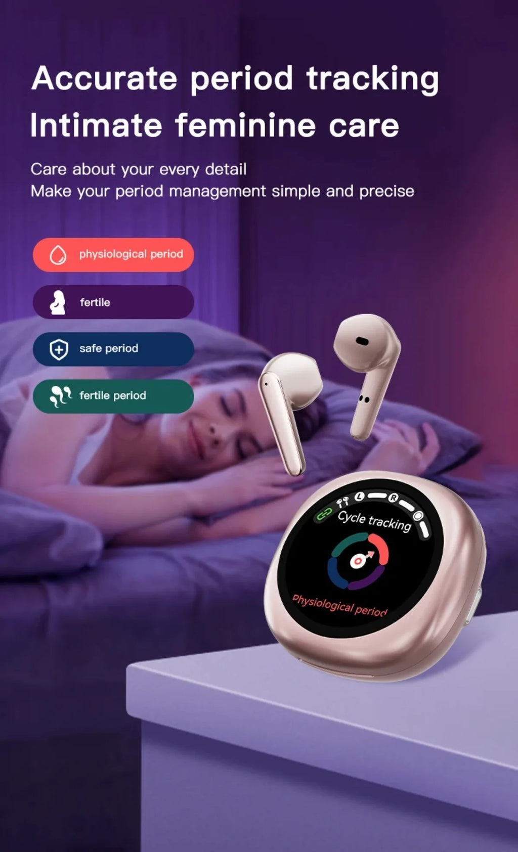 Wireless Bluetooth Translation Headphones with Touch Screen ANC ENC Noise Cancellation 164 Languages Translator Lifetime Free