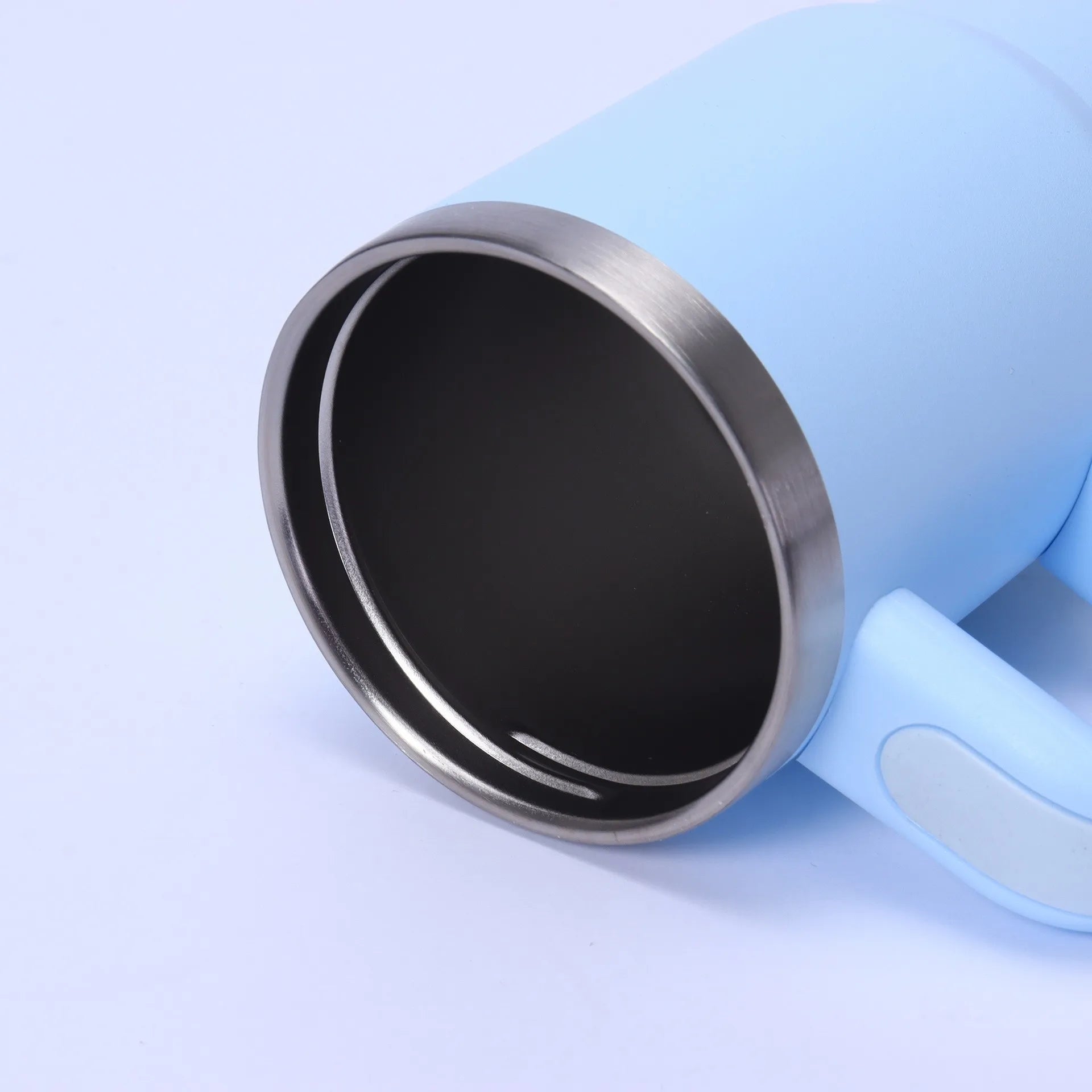 14oz New Double-layer Vacuum Car Cup Large Capacity 304 Stainless Steel Thermal Insulation Cup with Portable Handle Water Cup