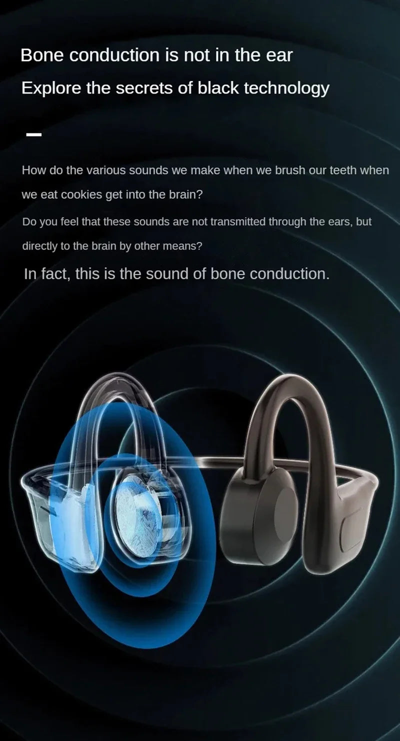 Bluetooth Bone Conduction Bluetooth Earphones Air Conduction Earphones Card Insertable Sports Waterproof Sweat Proof