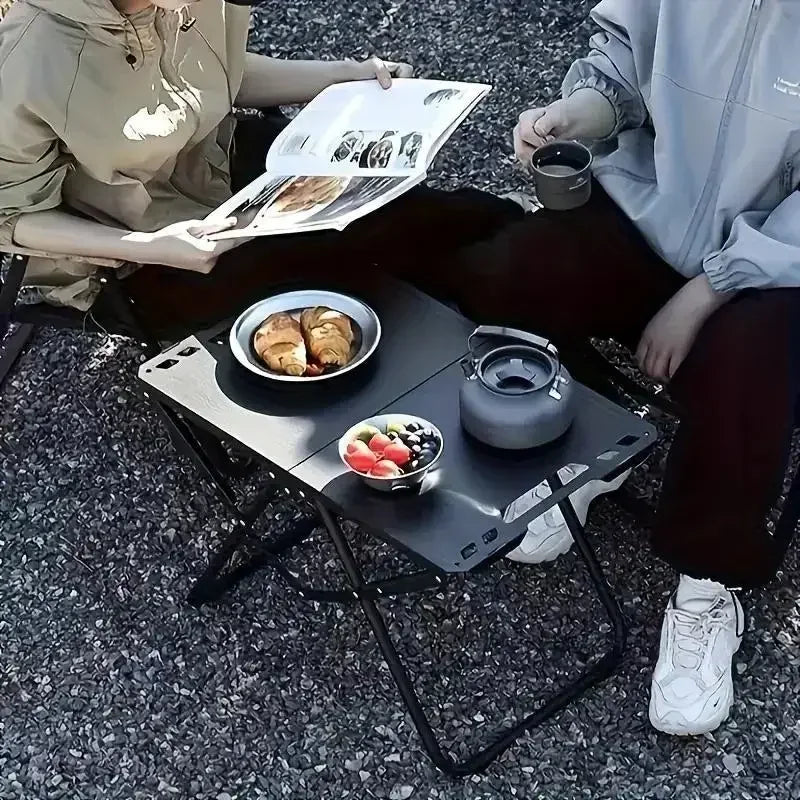 Lightweight Folding Picnic Table, Camping Folding Table for Practical Use Outdoors, Space-Saving Design, High Load Capacity
