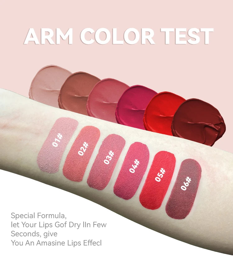 6 colors Moisturizing Lip Gloss-Pearlescent Lustrous Mirror Nude Lip Stain with Natural Lip Oil Valentine's Christmas Day Gifts