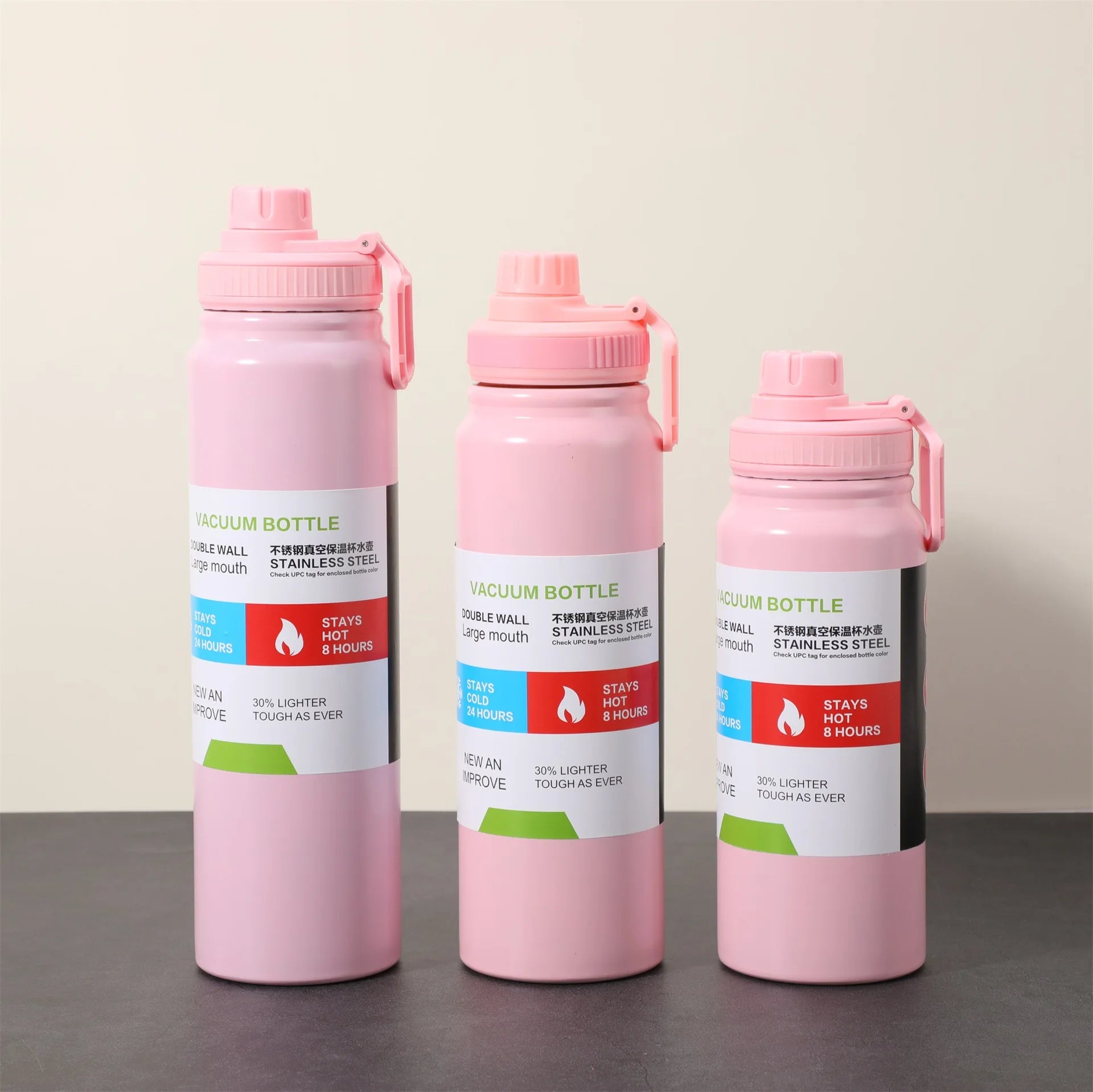 600/800/1000ML Thermos Bottle Stainless Steel Car Thermal Cup Keeps Cold and Heat Thermal Mug Sports Insulated Cup Vacuum Flask