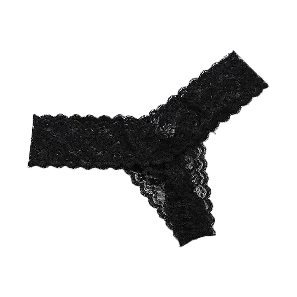 Lingerie Low Waist Lace Seamless Panties Thong Bow Underwear for Women Cotton Crotch Transparent Mesh Lace Briefs Lady