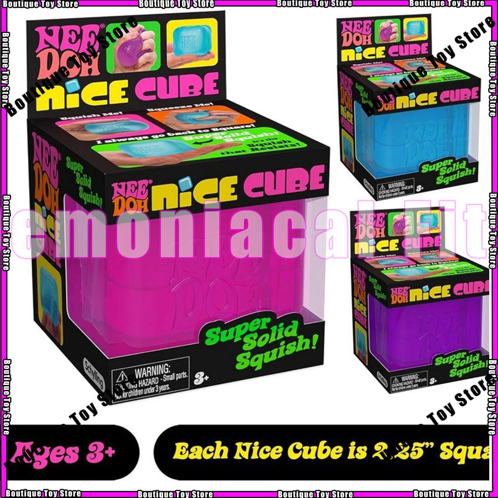 New Needoh Nice Cube Sensory Stress Reliever Fidget Tool For Anxiety & Focus Desk Sensory Cube For Adults Toys Gifts