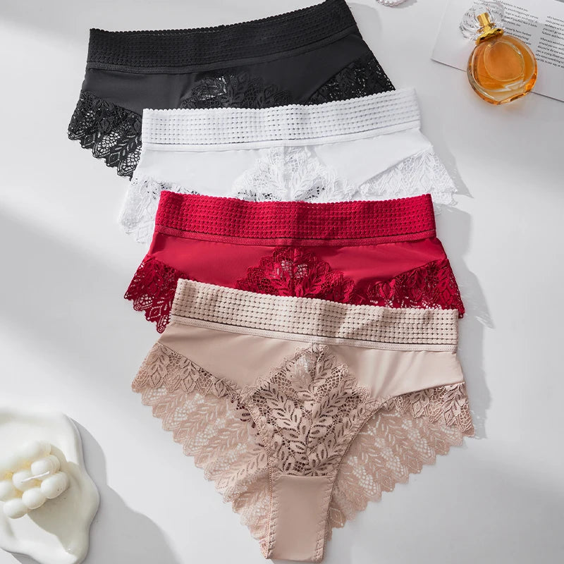 3PCS/set Sexy Brazilian Panties for Women Pants Sets Hot Ladies Underwear Female Lingerie Bra Bikini Solid Color Hollow Briefs