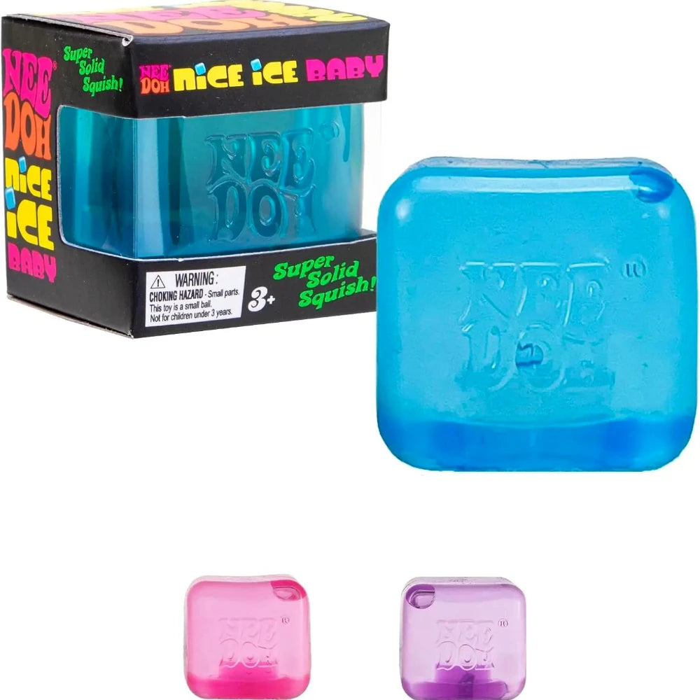 New Needoh Nice Cube Sensory Stress Reliever Fidget Tool for Anxiety & Focus Desk Sensory Cube for Adults & Kids