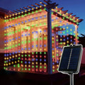 600/300/200/100LED Solar Curtain Lights Outdoor Fairy Lights LED Lights Christmas Wedding Decorations String Lights Garden Decor