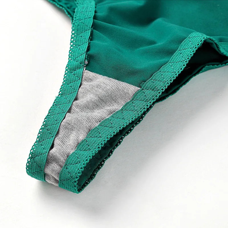 Plus Size Bras Set Women Thong 1/2 Cup Brassiere Panty Adjustable straps Push Up Soild Color Underwear Underwired Lingerie Sets