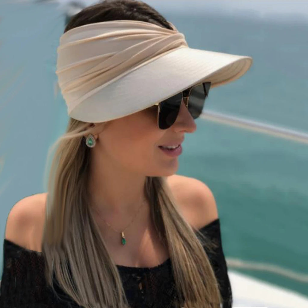 summer hats for women Anti-UV Wide Brim Visor Caps Summer Travel Cap Fashion Beach Sun hat Sun Protection