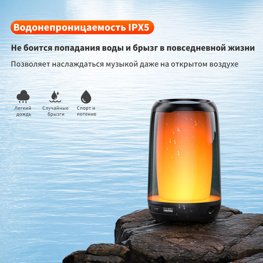 Bluetooth Speaker with Hi-Res 5W Audio Wireless HiFi Portable Speaker IPX5 Waterproof Outdoor Multiple Connection Modes NEW