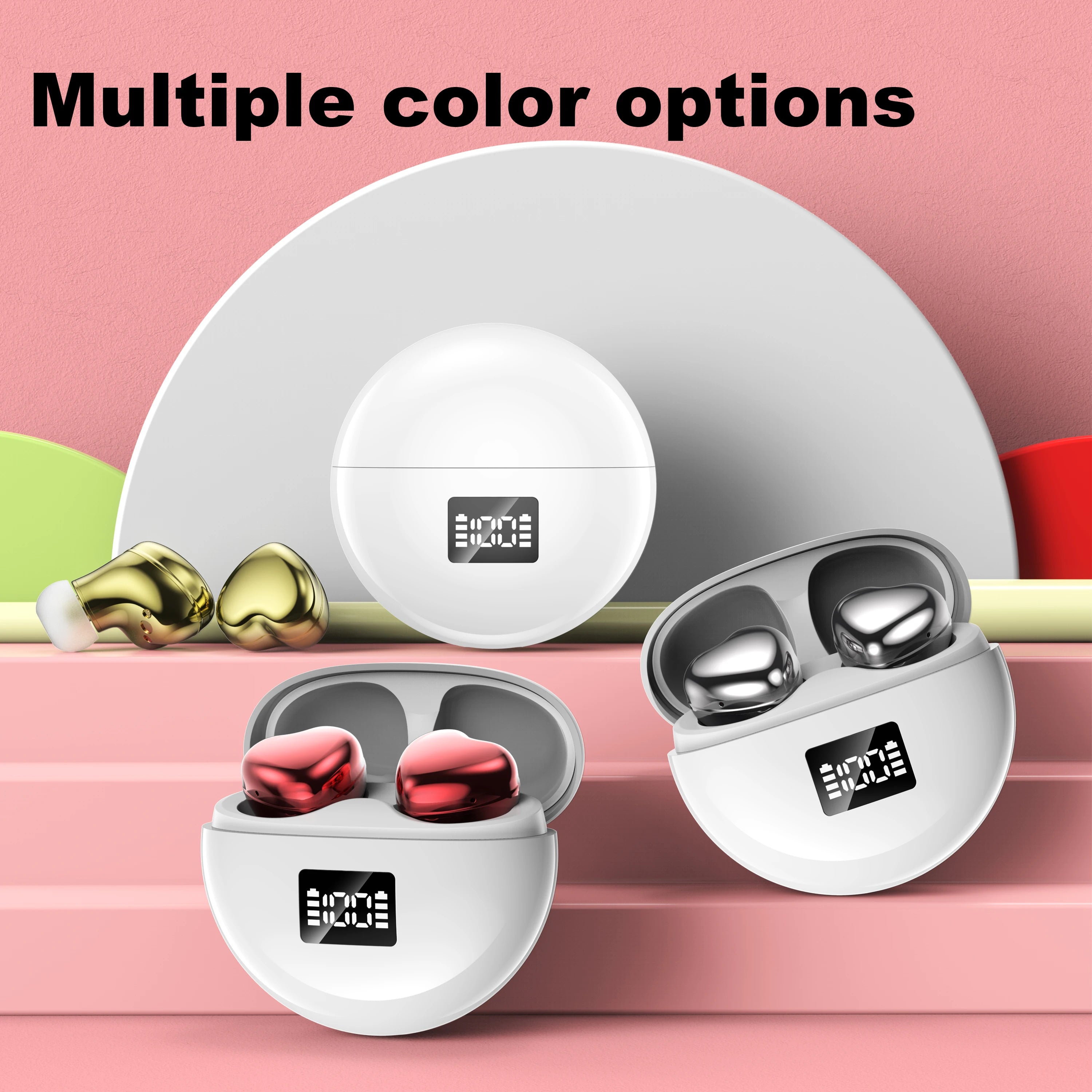 Bluetooth Headphones Pretty Wireless Earbuds Built-In Microphone And Volume Control Headphones Ideal For Sports And Music Lovers