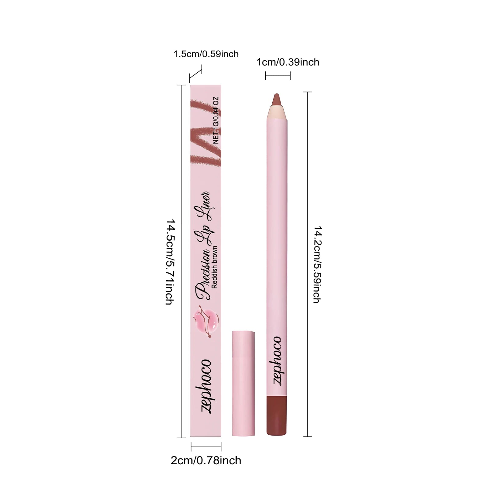 Long Lasting Waterproof Matte Lip Liner Peel-Off Lip Tattoo Tint Precise Reddish Brown Lip Contour Stain New