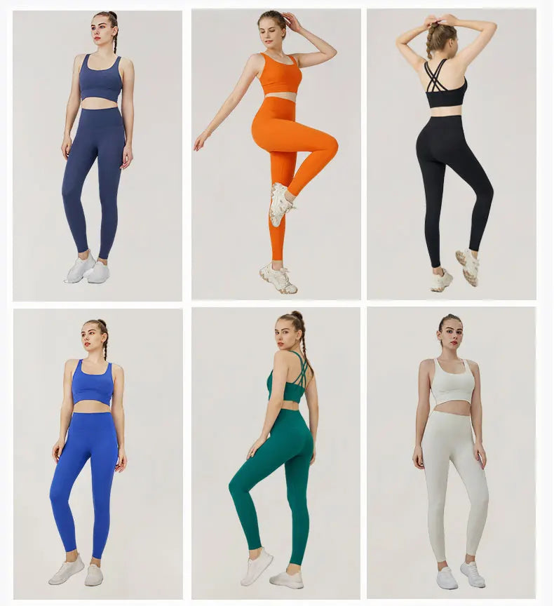 Yoga Set Women's Sports Bra and Leggings Jogging 2-piece set yoga Sports Women Gym Set Clothes Sportwear Woman Clothes