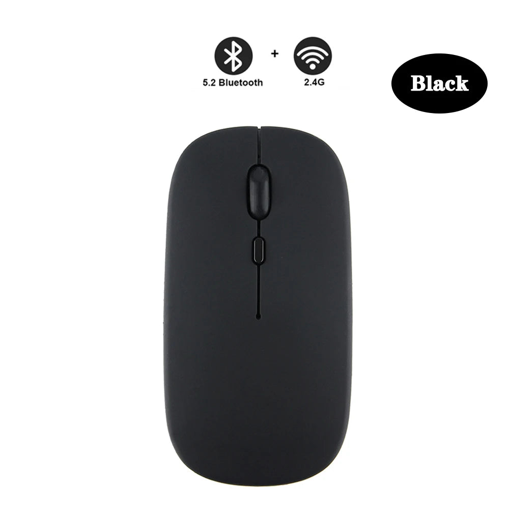 Bluetooth Mouse for Laptop/MacBook/iPad/Android PC,Rechargable Quiet Slim Wireless Mice Compatible with Windows/Linux/Tablet