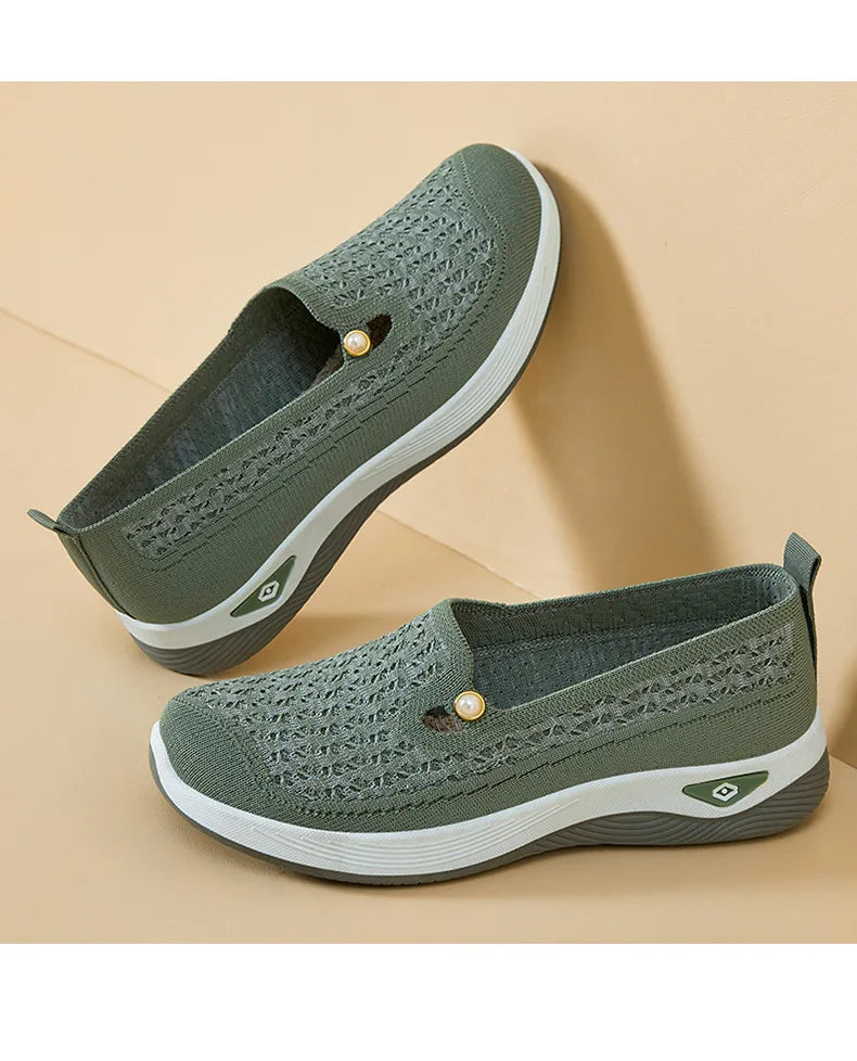 Shoes for women 2026 Spring Autumn hot casual shoes with soft soles lightweight single shoe for women breathable mother shoes