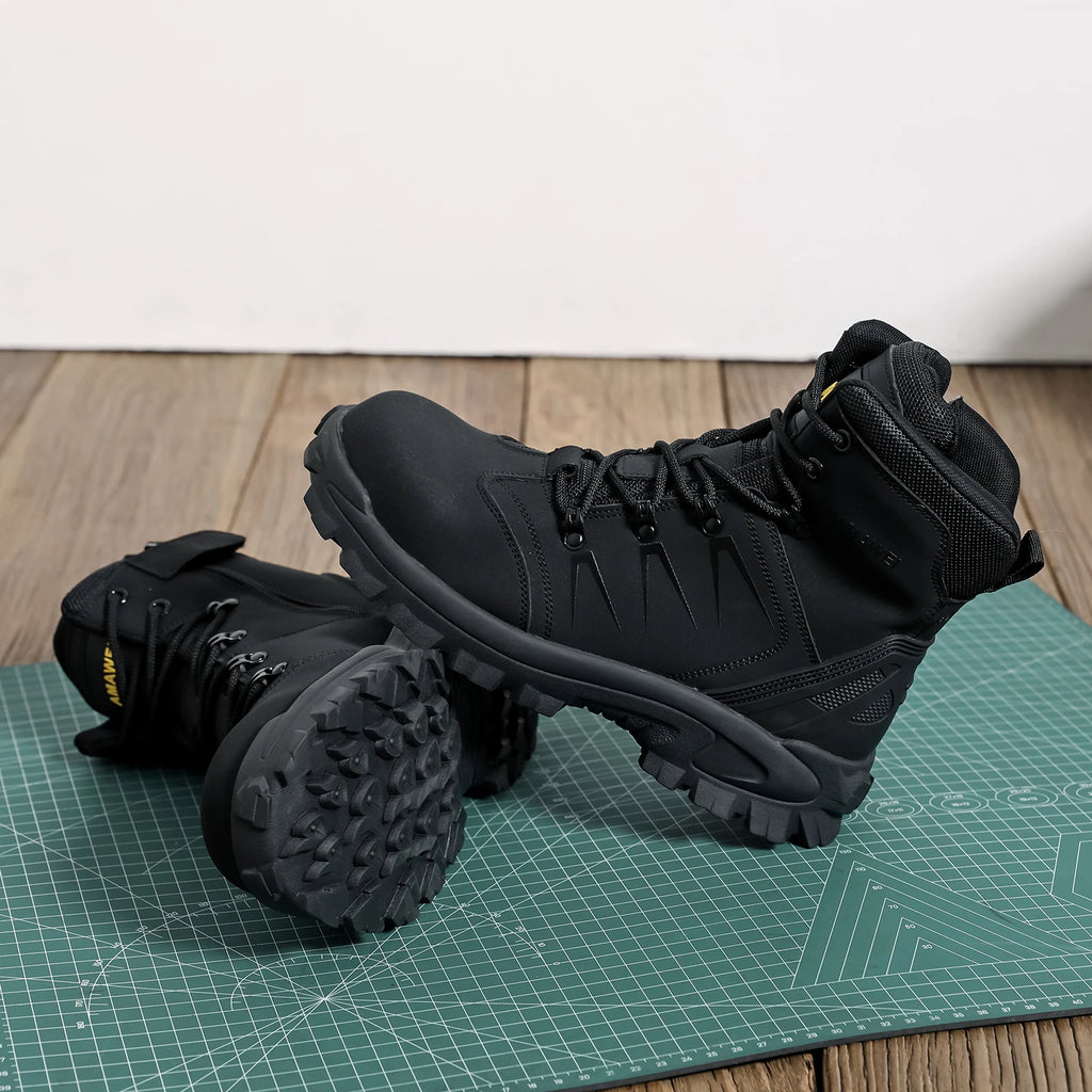Steel Toe Safety Shoes Men's High Quality Industrial Work Boots Man Work Protection for the Feet Work Wear Free Shipping