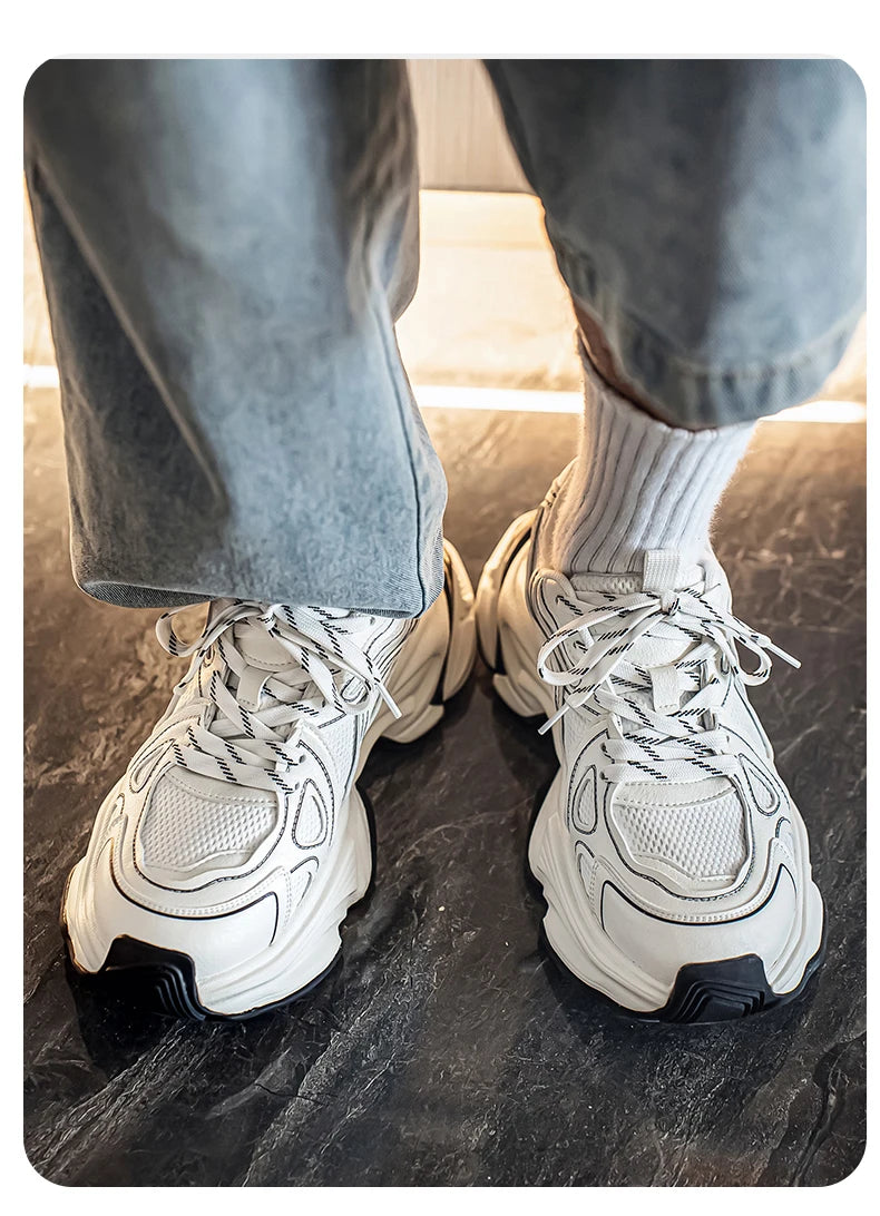 Men's Casual Sports Shoes New Arrivals for Autumn and Winter Retro Old-style Sneakers Anti-slip and Durable Sports Running Shoes