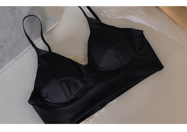 Women Casual Bra Set Elegant Ladies Plain Daily Lingerie Set Ladies Stretch Ventilate Bra and Panty Set Ladies Underwear
