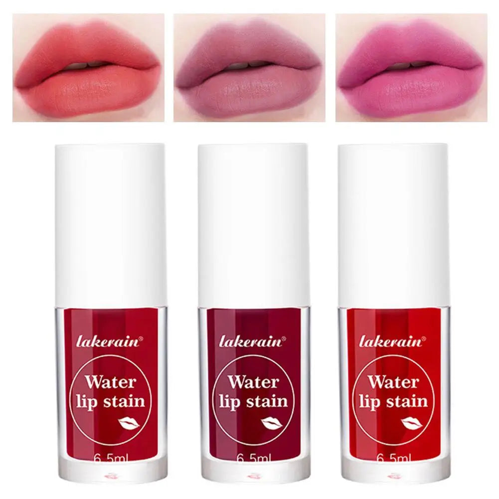 Lakerian Water Lip Stain Moisturizing Water Tint Lip Glaze Long Lasting Hydration Non-Stick Waterproof Lip Tint Natural Makeup