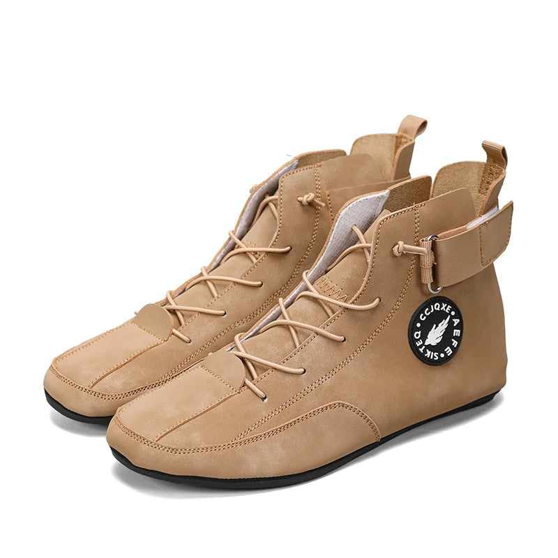 Men's Shoes Non Slip Walking Flats Comfortable Thin Bottom Lace Up Casual Shoes for Men Work Office Driving Shoes Men Footwear