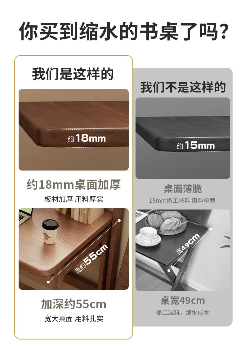 Folding desk, student home computer desk, bedroom small apartment study table, bedside writing desk, simple table