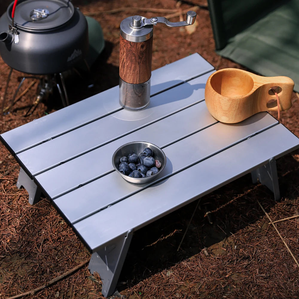 Portable Foldable Folding Table Ultra Light Aluminum Alloy Table Camping Mini Outdoor Table Picnic Barbecue Outdoor Furniture