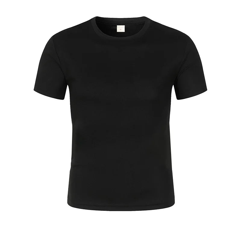 Summer  Solid T-Shirts Mens Basics Oversized O-Neck Tops Casual Soft Short Sleeve Tees Street Comfortable Male Clothes
