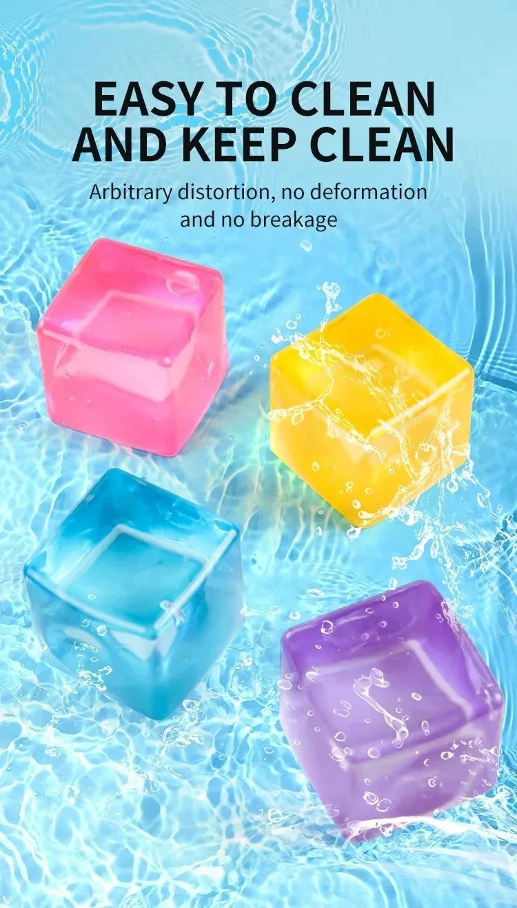 Needoh Nice Cube Sensory Stress Reliever Fidget Tool for Anxiety & Focus Desk Sensory Cube for Adults & Kids