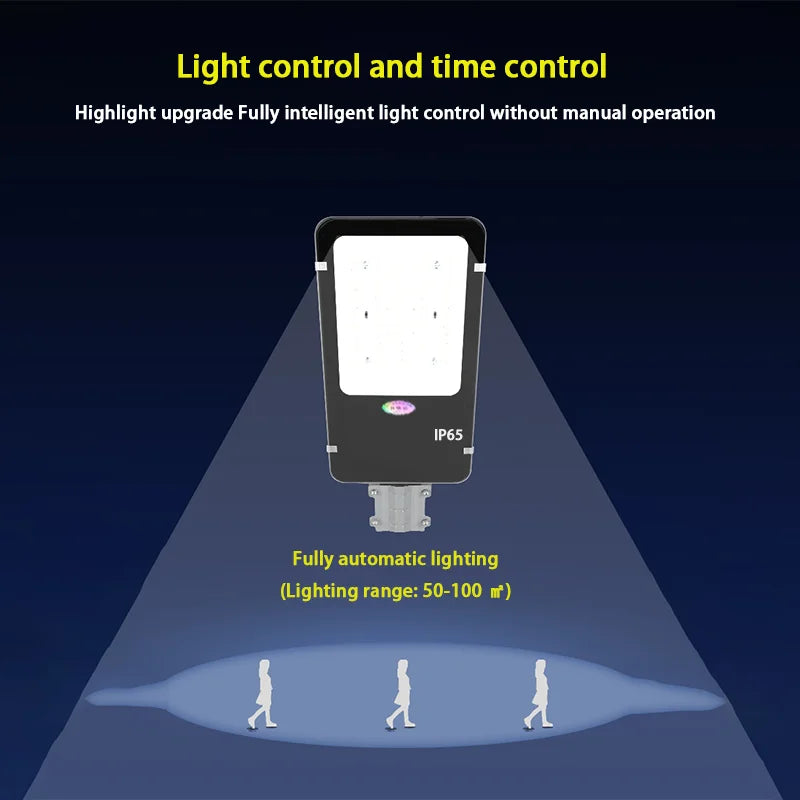 9000W Solar Street Lights Outdoor Commercial Parking Lot Light Dusk to Dawn Solar Security Flood Lights Solar Lamp for Yard Road