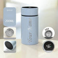 Custom Name 200ML Smart Display Thermos Cup 304 Stainless Steel Mini Pocket Size Portable Thermal Mug for Student School Outdoor