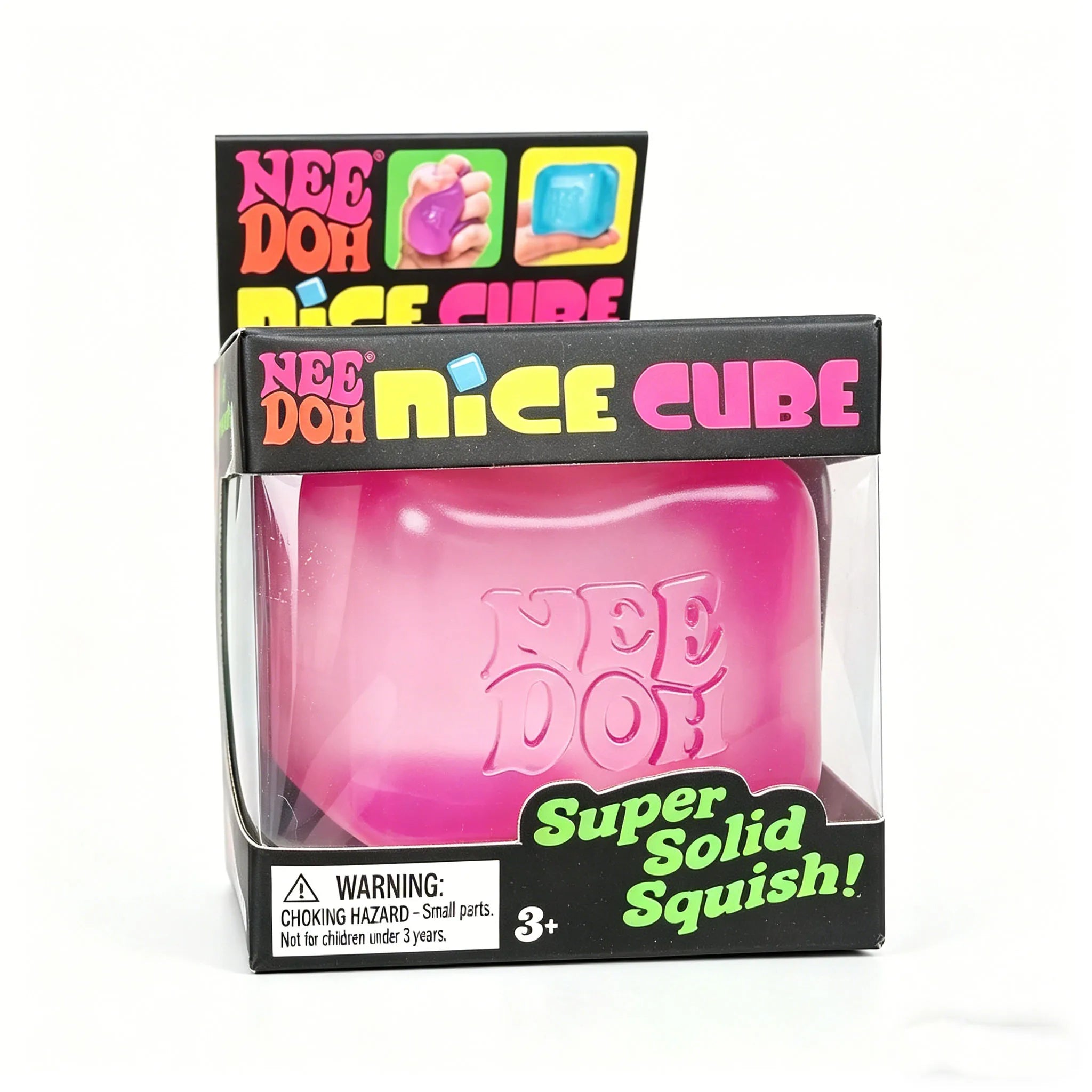 Needoh Nice Cube Fidget Focus Toy, Sensory Stress Relief Cube for Anxiety Relief Adults & Kids