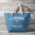 St Somewhere Hemp Rope Tote Bag