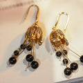 Nocturne Bloom Onyx Earrings