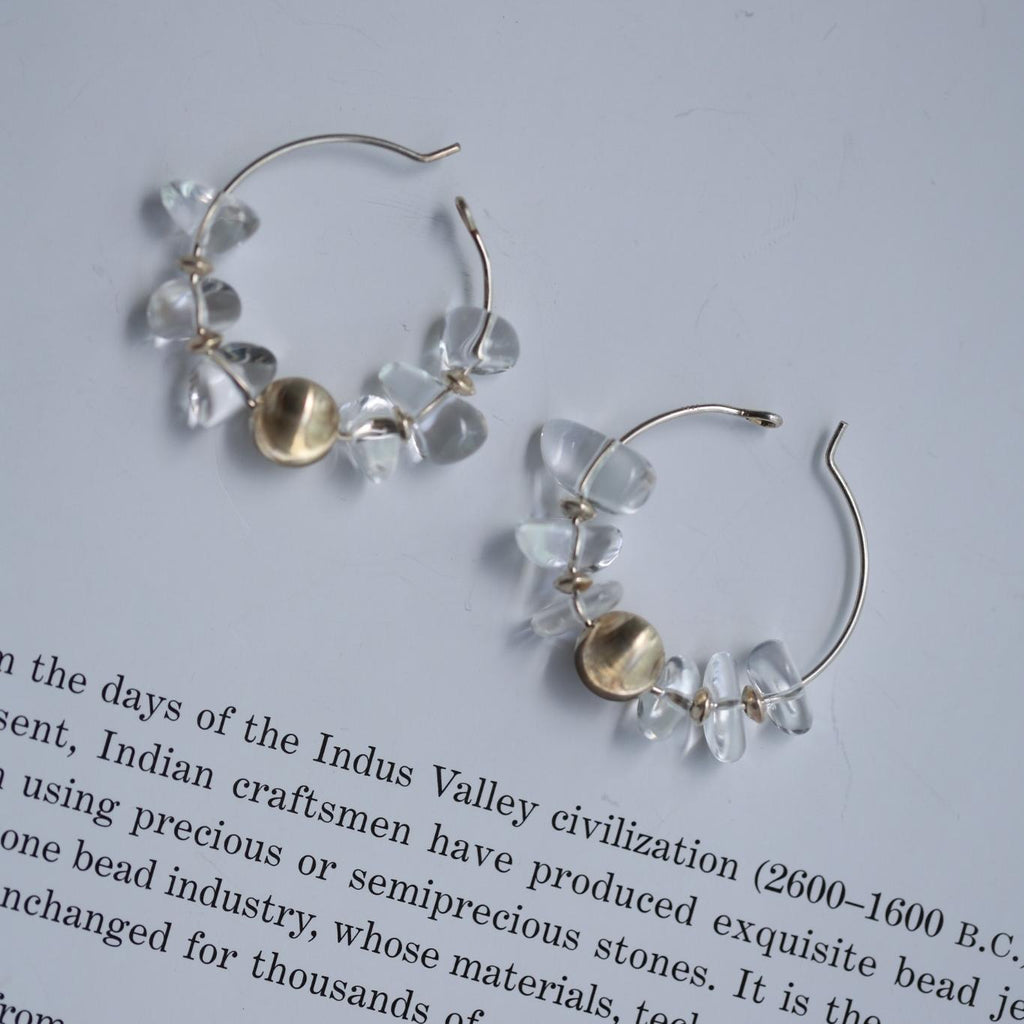 Crystal Halo Hoops