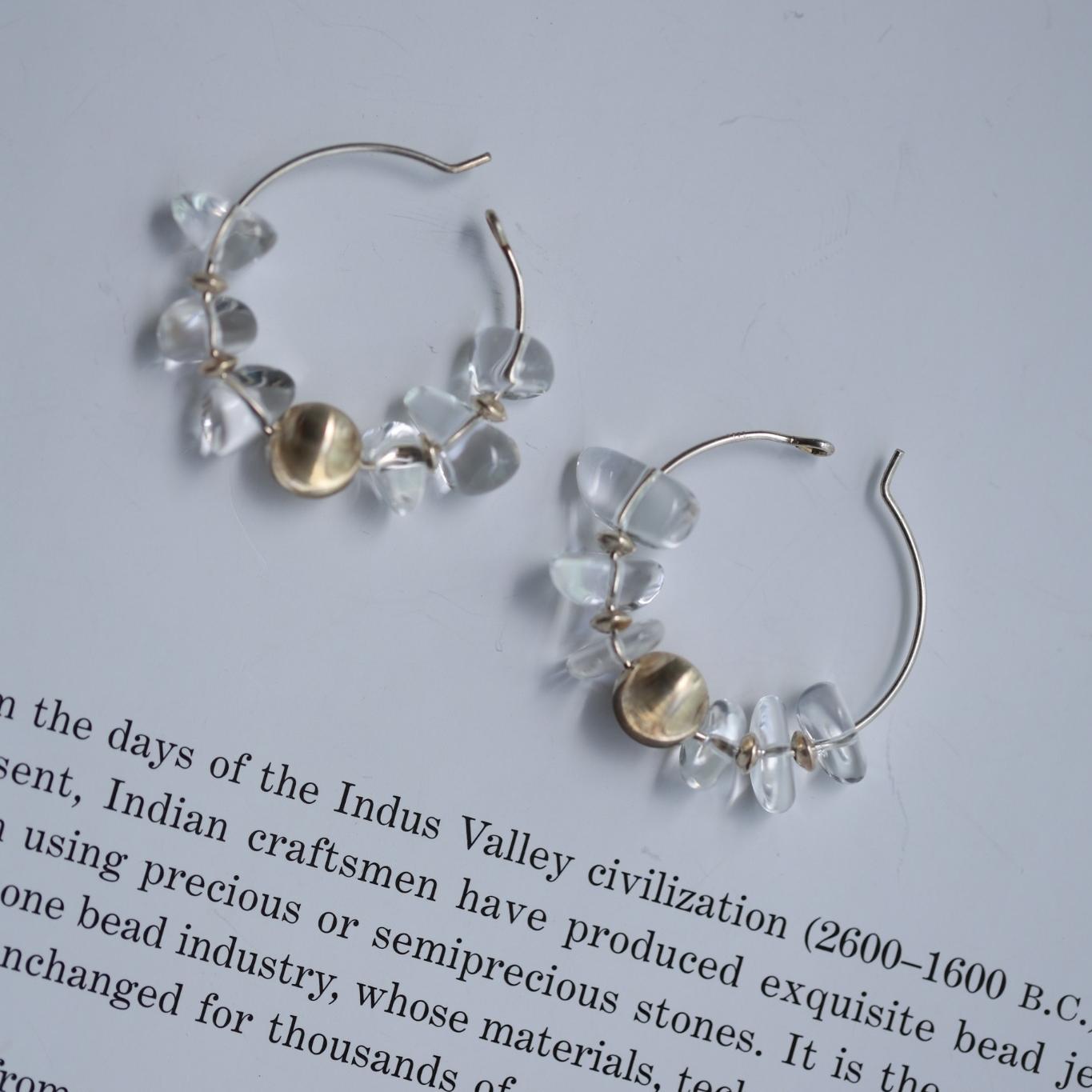 Crystal Halo Hoops